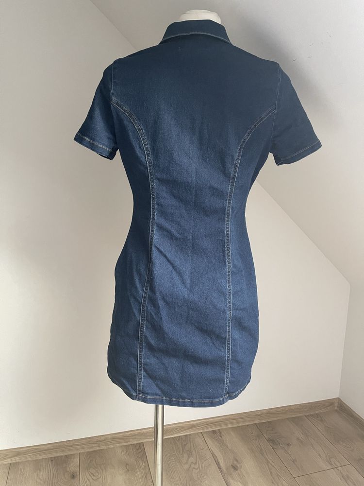 Elastyczna jeansowa sukienka New Look r.40