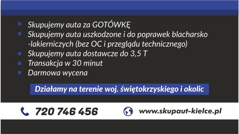 SKUP AUT! Osoboych i dostawczych do 20tys! 27/7