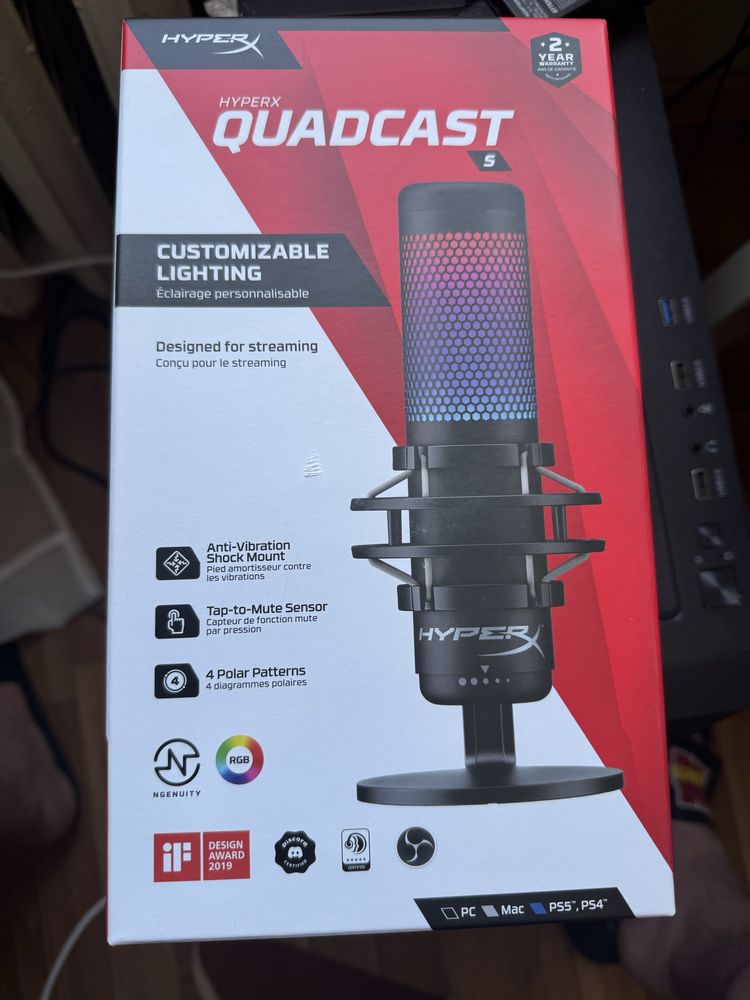 Мікрофон HyperX Quadcast S
