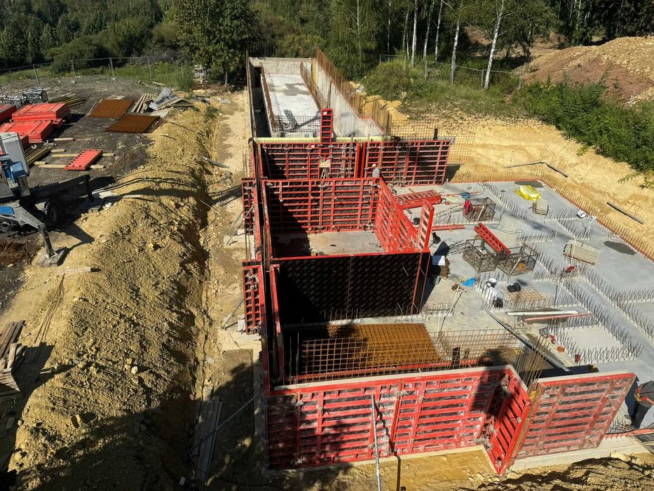 usługi budowlane budowa domów płyta fundamentowa usługi murarskie dom