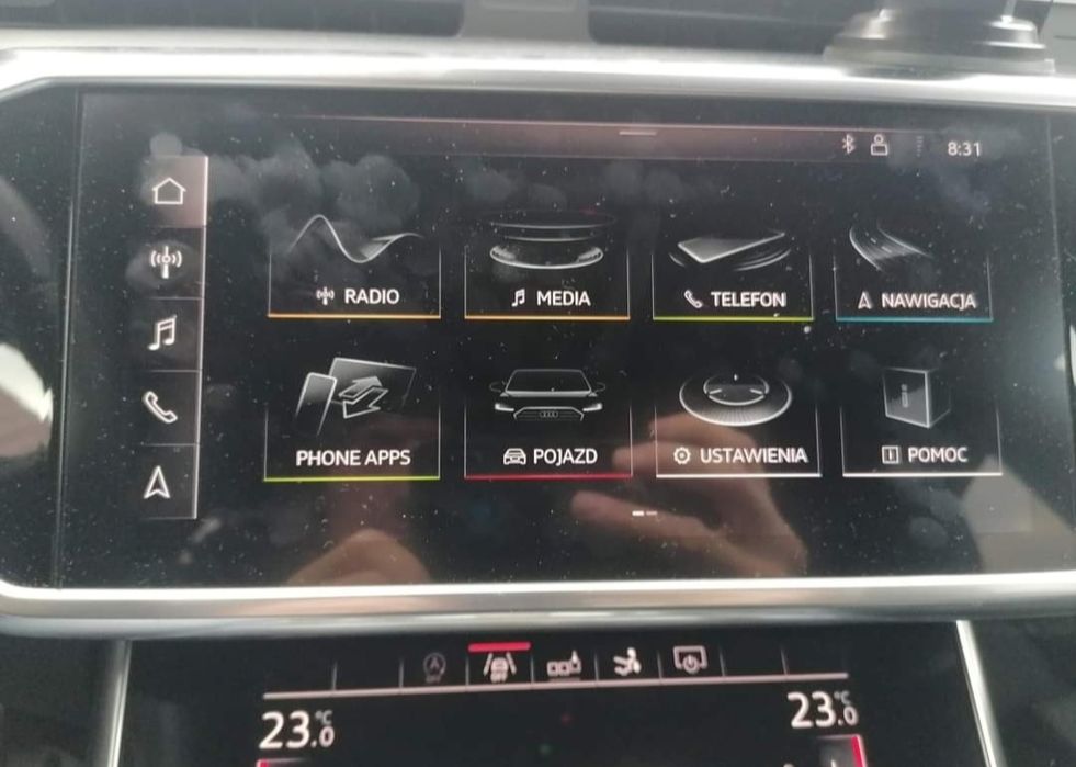 Audi pl menu ,conversja US EU mapy ,  światła tyl