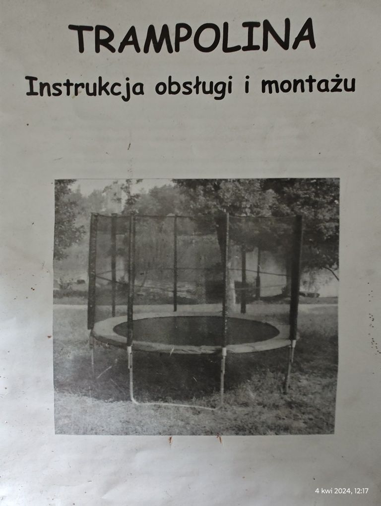 Trampolina średnica 240cm