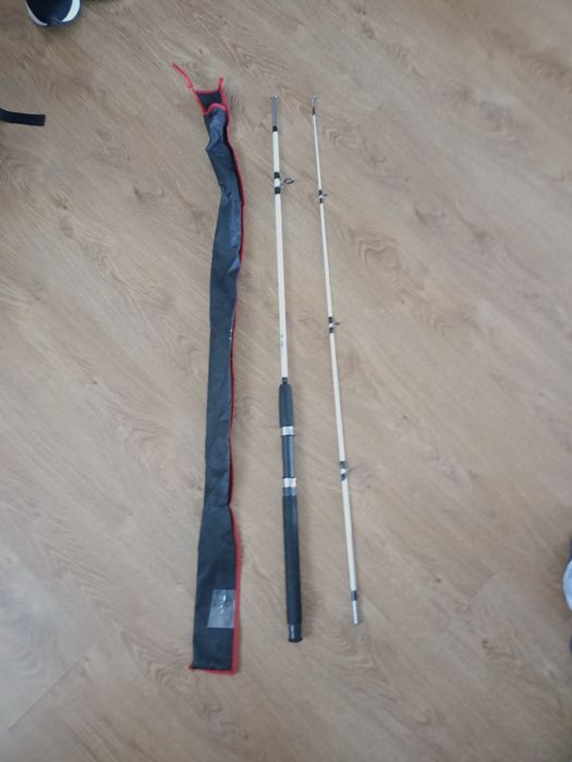 2 wędki kołowrotek i pokrowiec