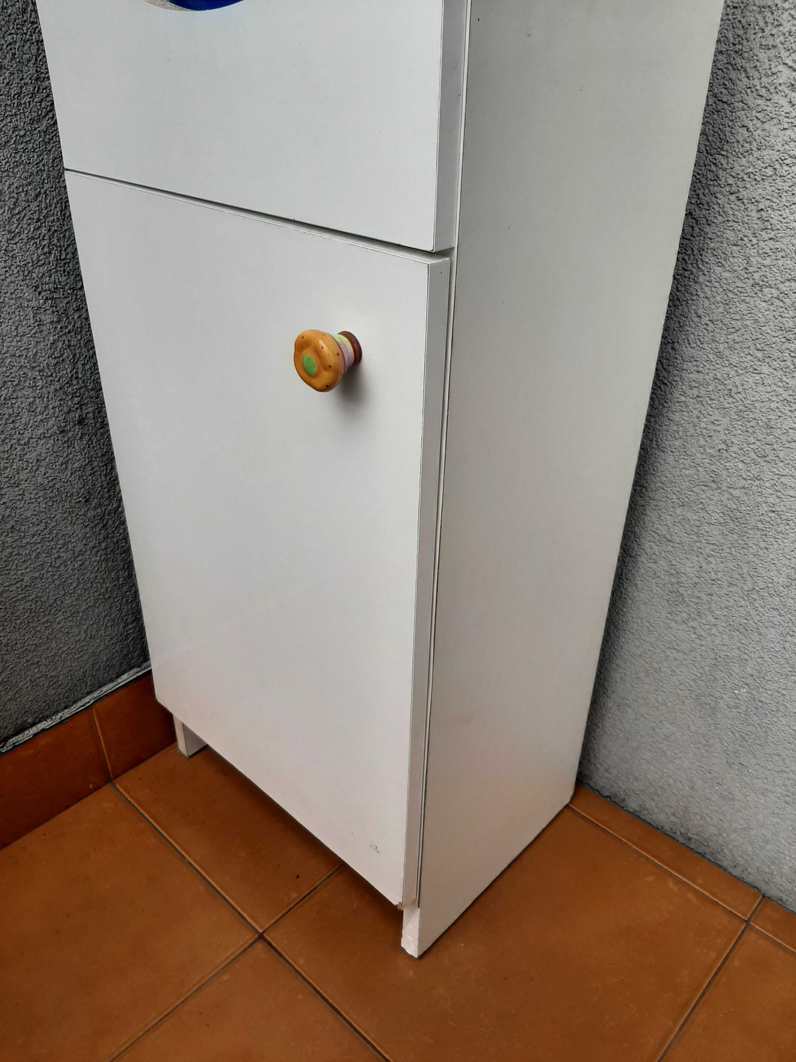 Szafka umywalkowa podumywalkowa Cersanit biała 37x28x 79 wąska