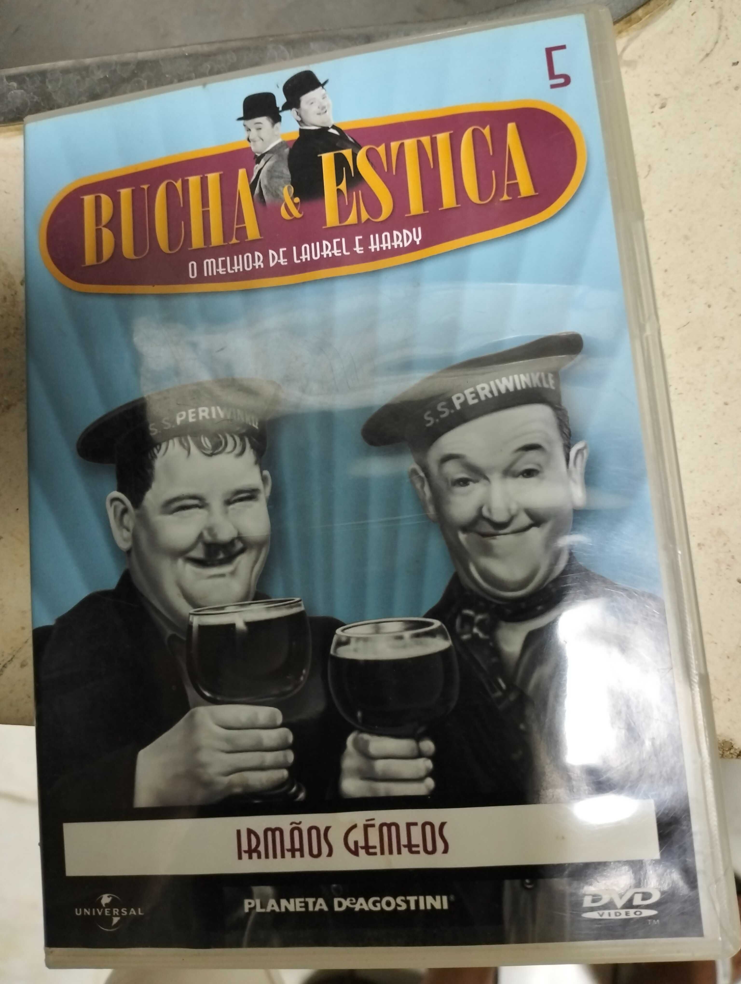 5 DVDs da coleção BUCHA &Estica