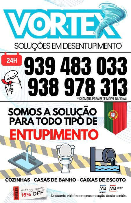 Desentupimento Urgente 24h – Porto/Gaia