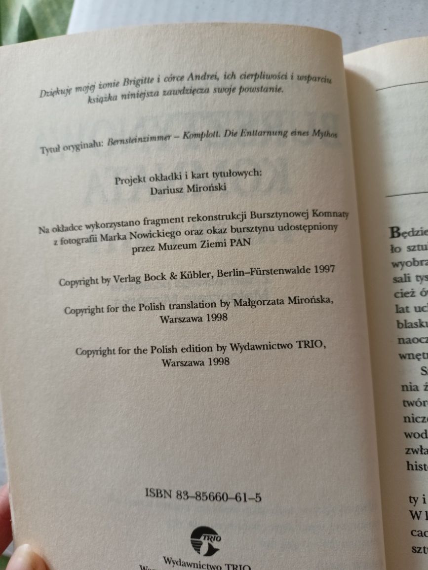 Bursztynowa komnata. Fakty i mity. Dietmar B. Reimann