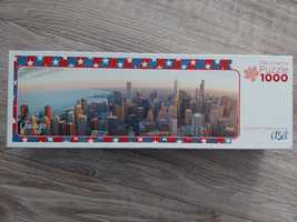 Puzzle 1000 elementów panorama Chicago