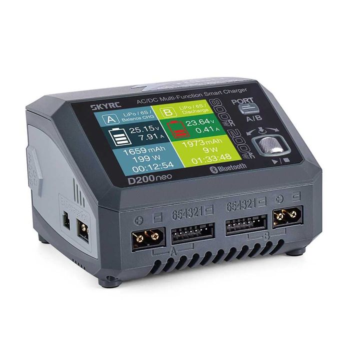 Розумний зарядний пристрій SkyRC D200Neo з вбудованим блоком живлення