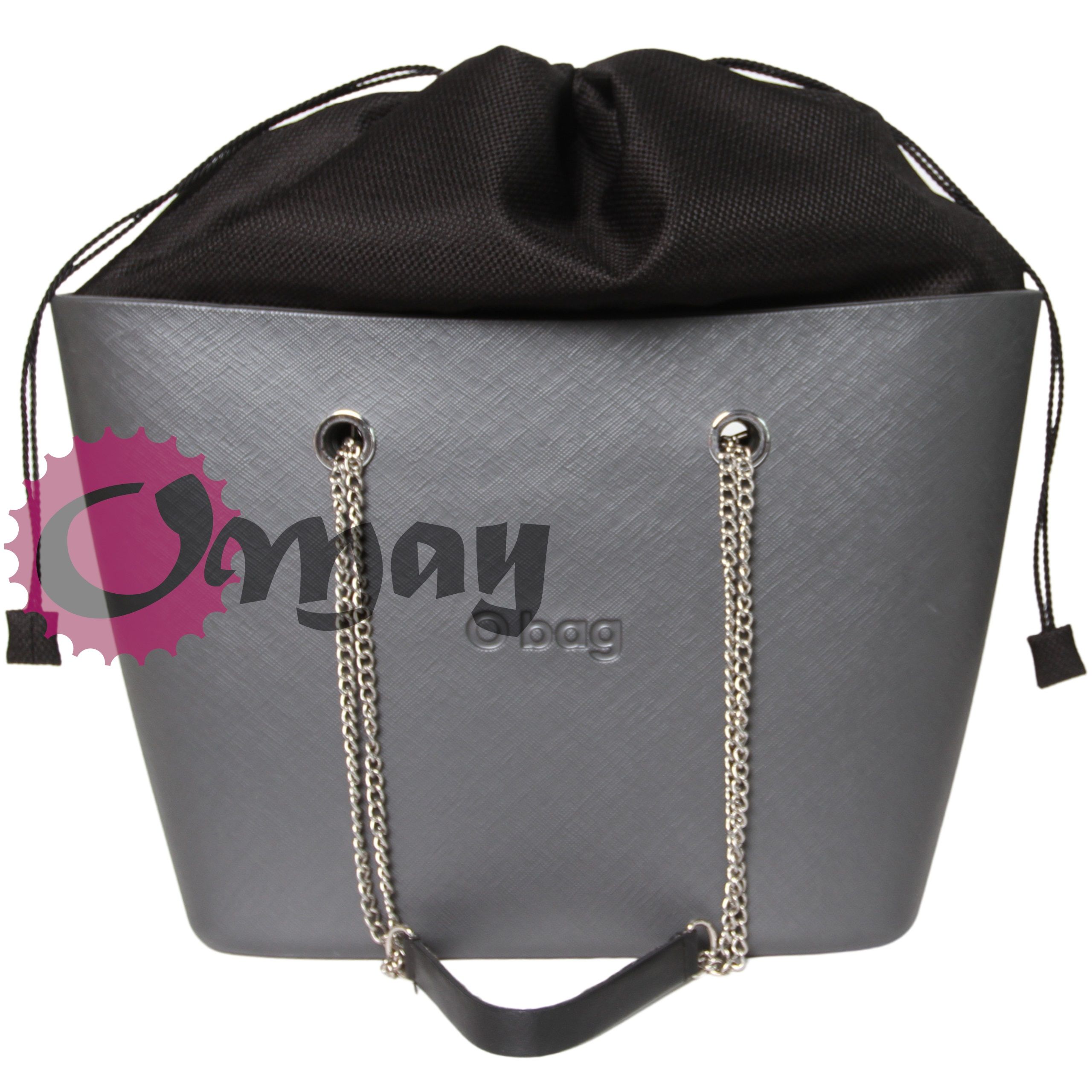 CZARNY Worek organizer OBAG URBAN struktura komin 2 kieszenie VIP OMAY