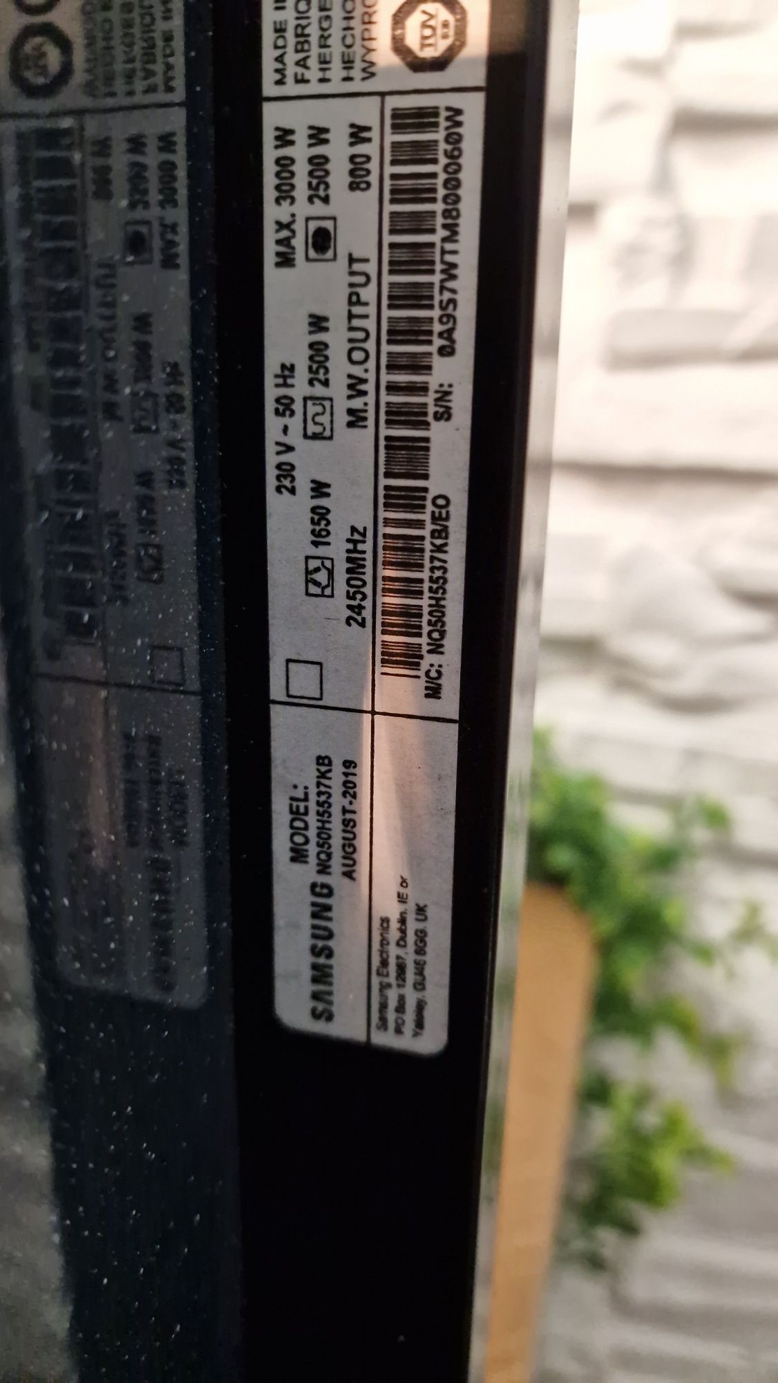 Piekarnik samsung z mikrofalą-uszkodzony wyswietlacz