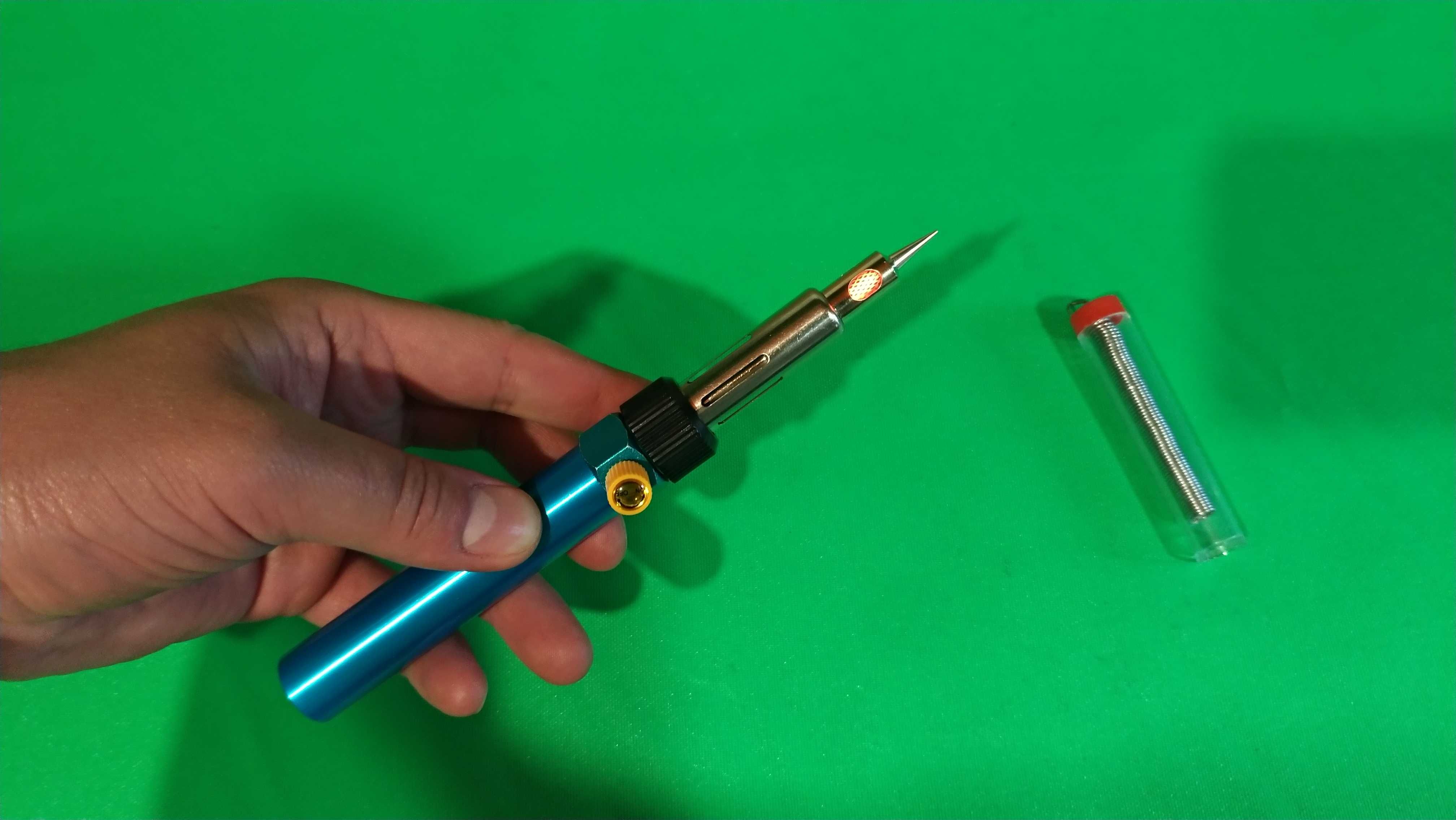 Паяльник газовый с горелкой и оловом
