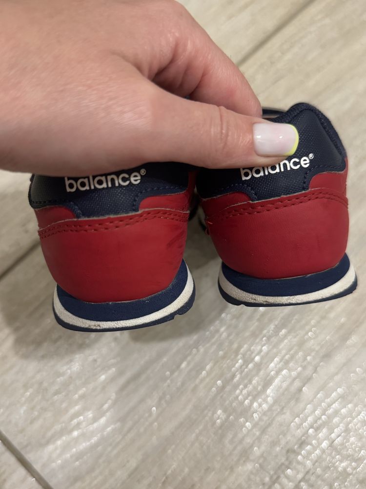 Кросівки на липучках new balance 500 червоні на хлопчика 29р 17,5-18см