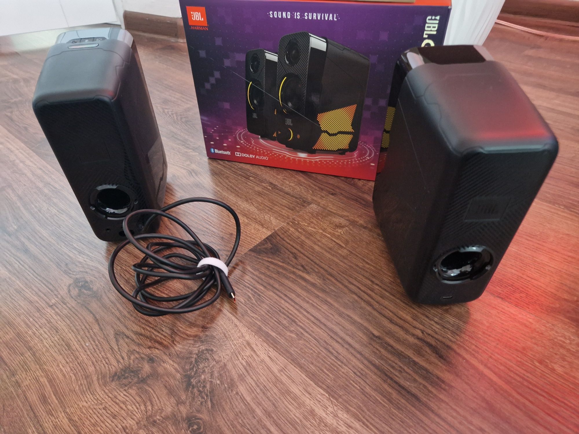 Głośniki JBL Quantum Duo 2.0 20w Bluetooth RGB Dolby Digital