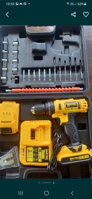 Wkrętarka Ubertoll 21v 2x akumulator udar