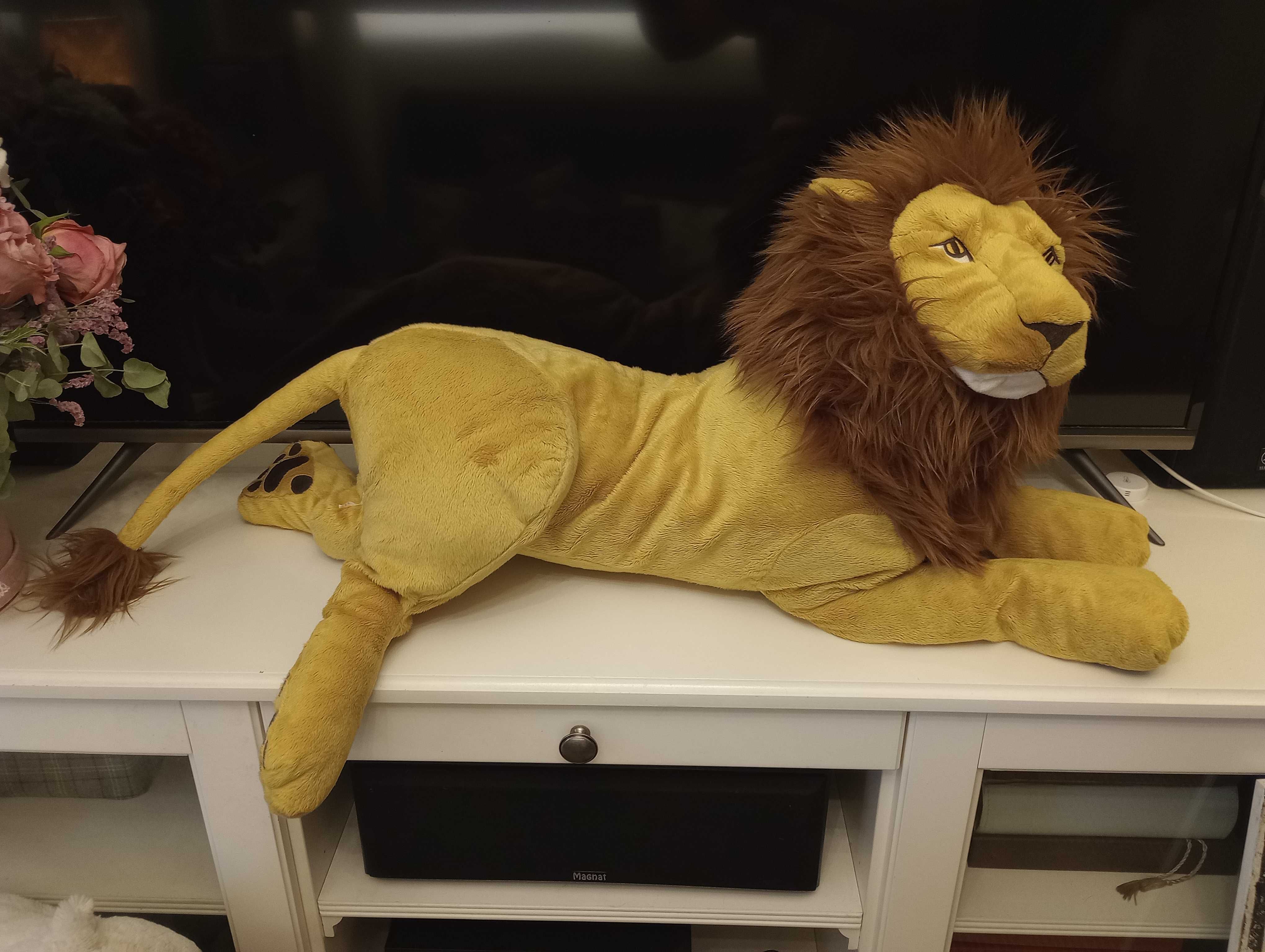 IKEA lew pluszak maskotka idealny stan GIGANT