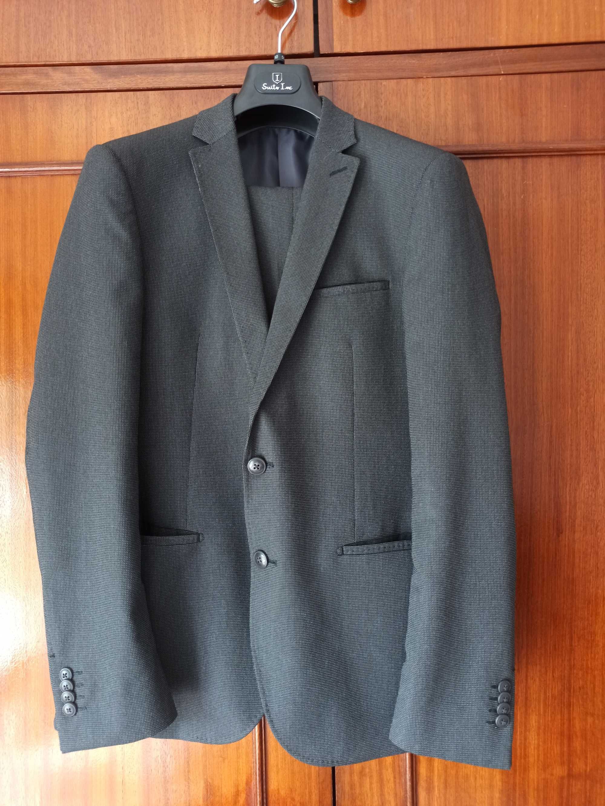 Calças de fato Suits Inc (modelo Slim fit), tamanho 50 (42); 35e.