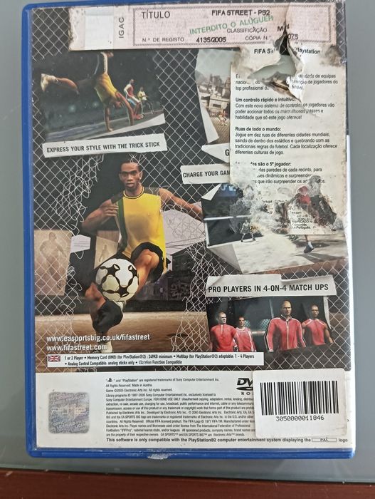 Fifa Street  - Jogo PS2 Playstation 2 Como Novo!*