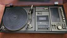 Vintage gramofon z amplituner  magnetofon sharp stereo music center