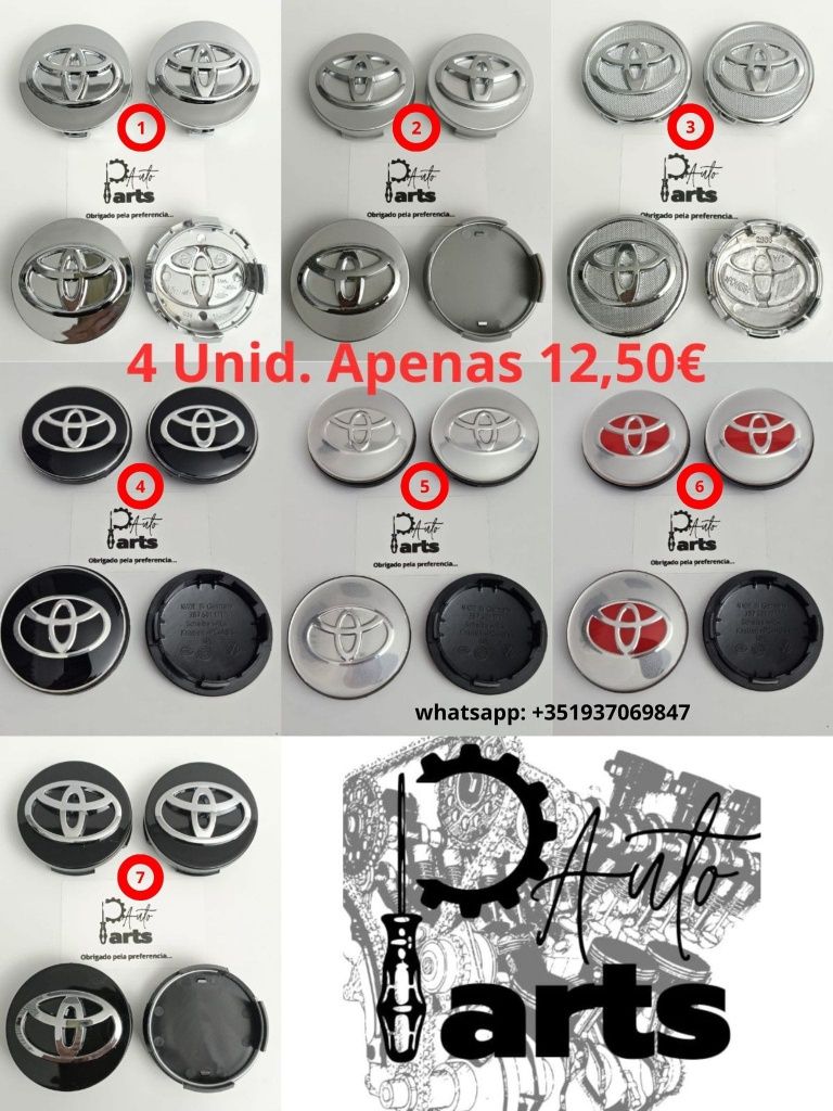 Centros de jante Toyota