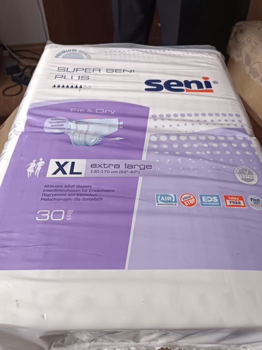 Pieluchomajtki 1,5 opakowania(29+14 =43 sztuk) super seni plus xl