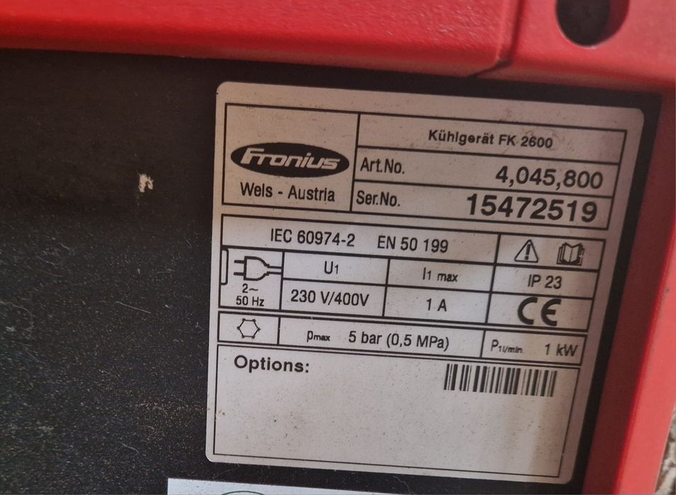 Aparelho de soldar Fronius Magic Wave 2600