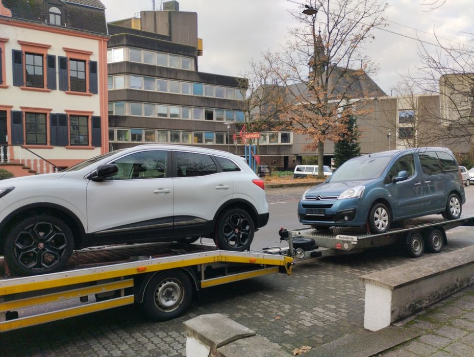 Transport aut maszyn budowlanych motocykli Belgia Holandia Niemcy