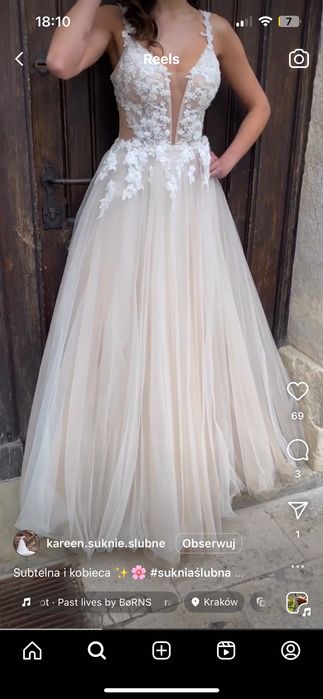 Suknia ślubna 170 cm