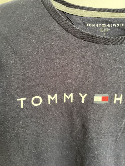 Tommy hilfiger bluzka na długi rękaw long sleeve 100% bawełna M