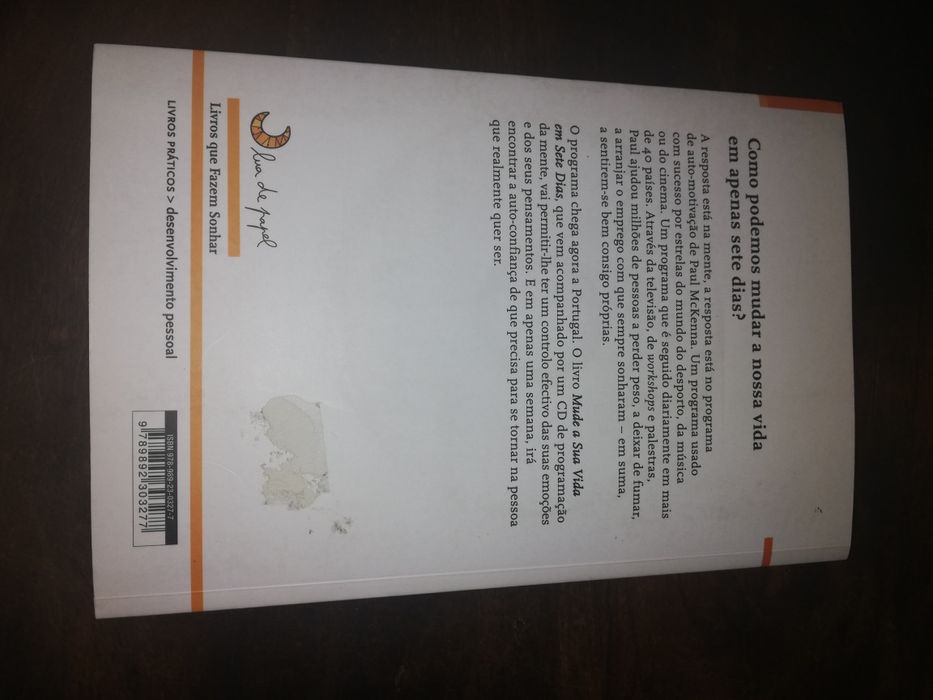 Vendo livro "Mude a sua vida em 7 dias"