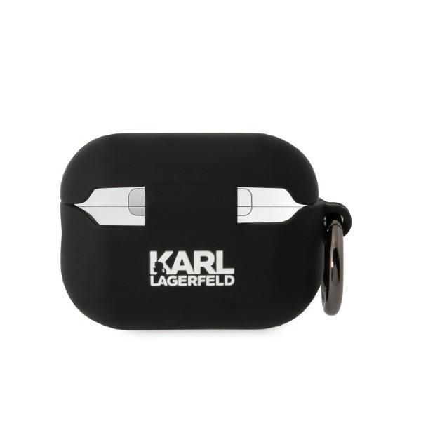 Etui na AirPods Pro 2 Karl Lagerfeld z Grafiką 3D - Czarny