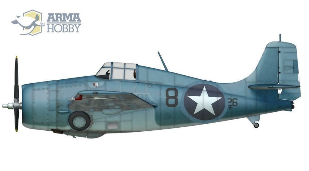 Arma Hobby 70047 F4F-4 Wildcat Expert Set 1/72 model do sklejania