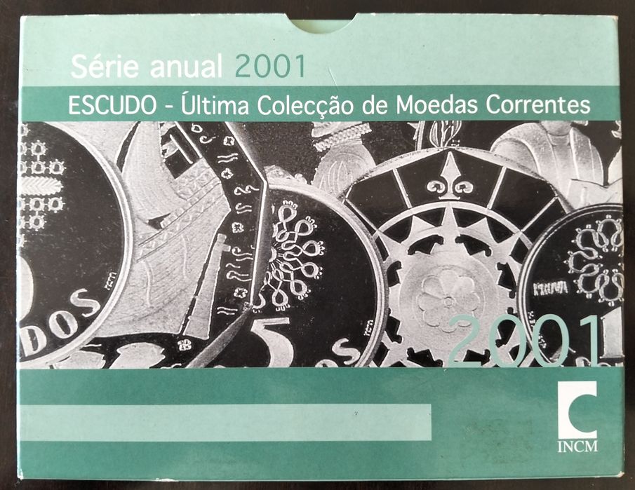 Carteira BNC Set Moedas Portugal 2001 Estado Nova