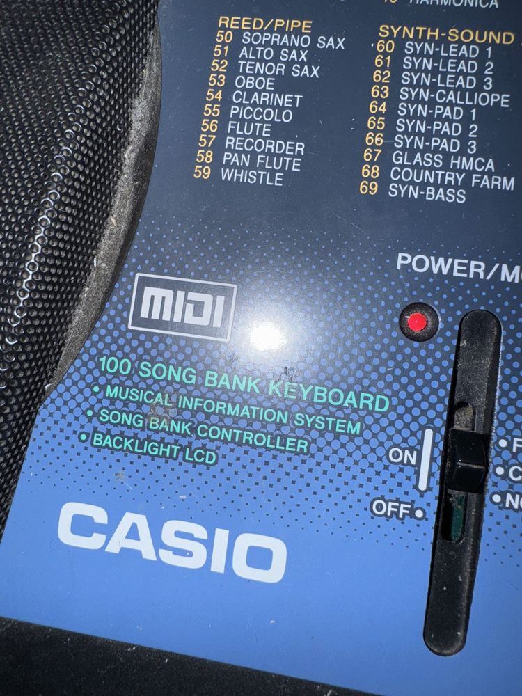 Casio CTK-511, cor preta