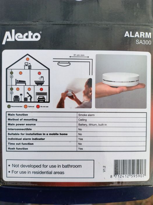 Czujnik dymu Alecto SA300