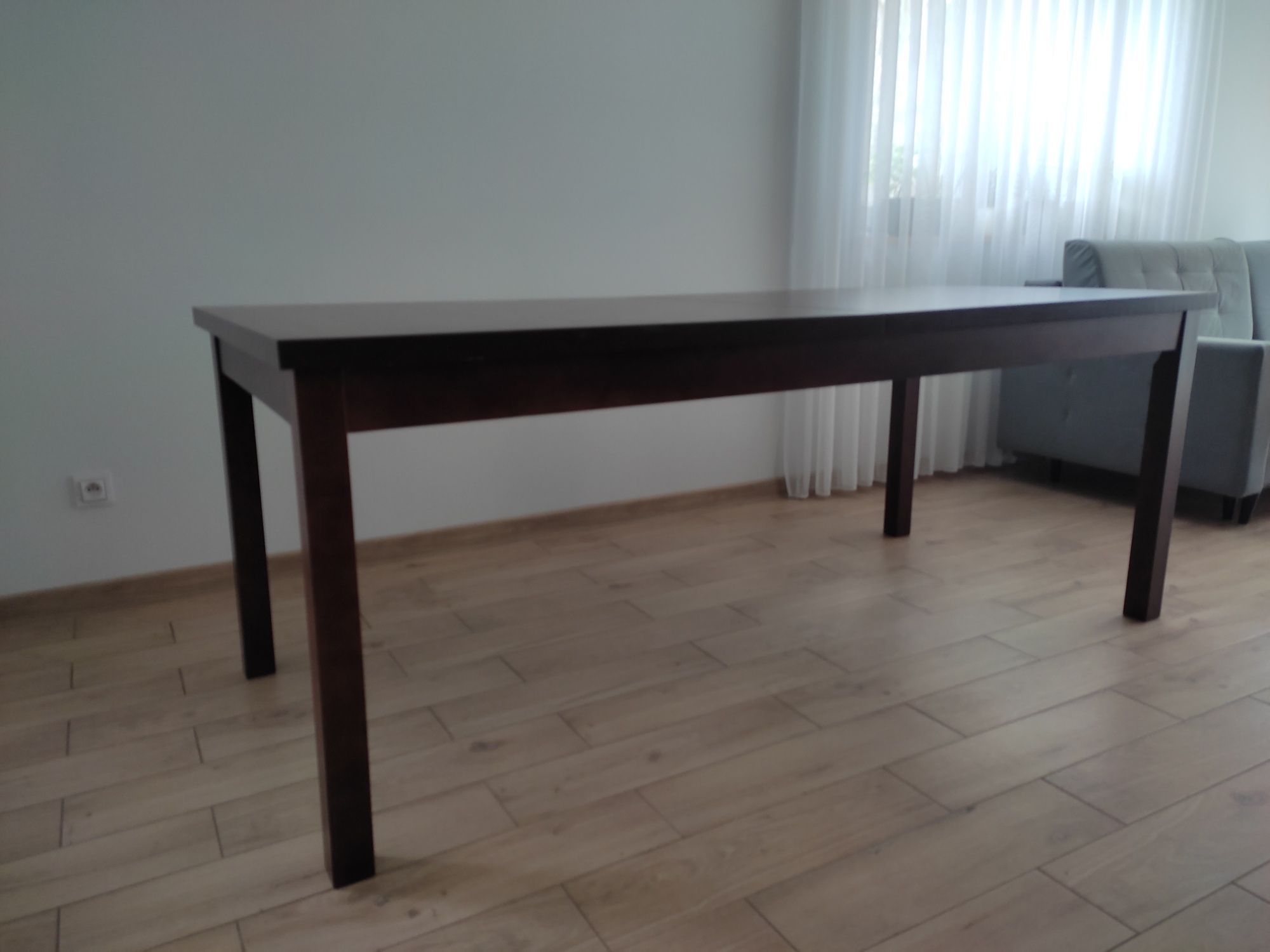 Duży stół ciemny orzech ciemny brąz 10 os