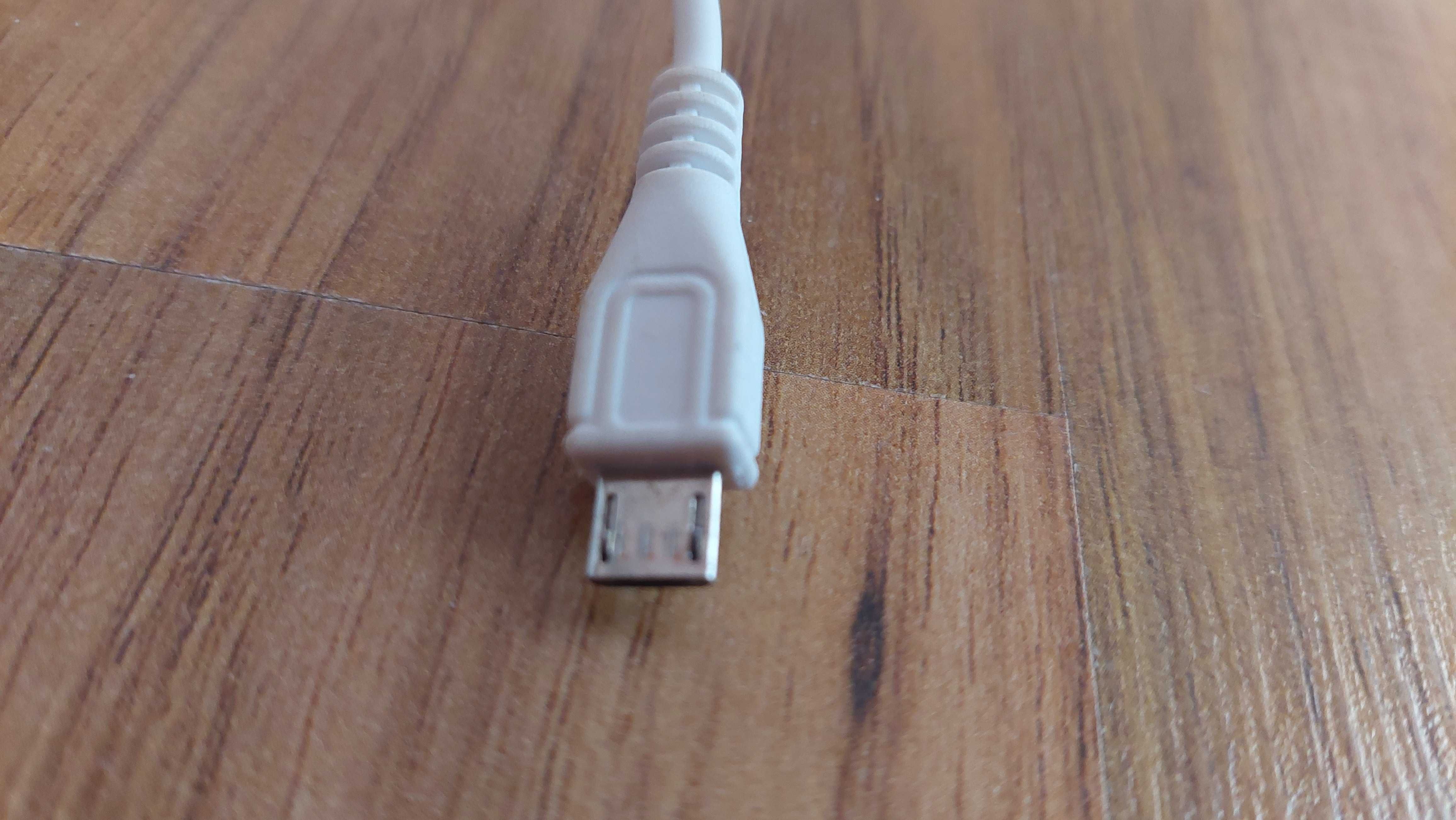 Kabel usb-usb-b biały 25 cm