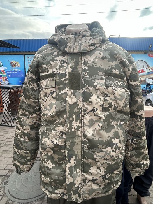 Бушлаты теплые пиксель мультик есть опт