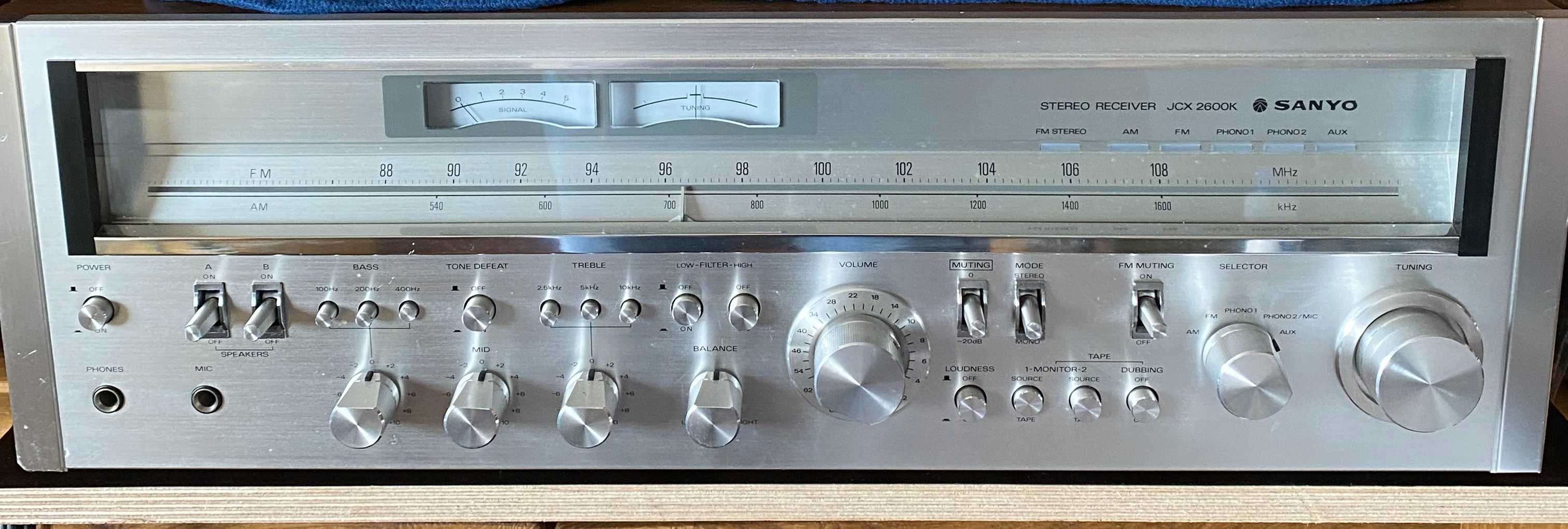 SANYO stereo receiver JCX 2600K