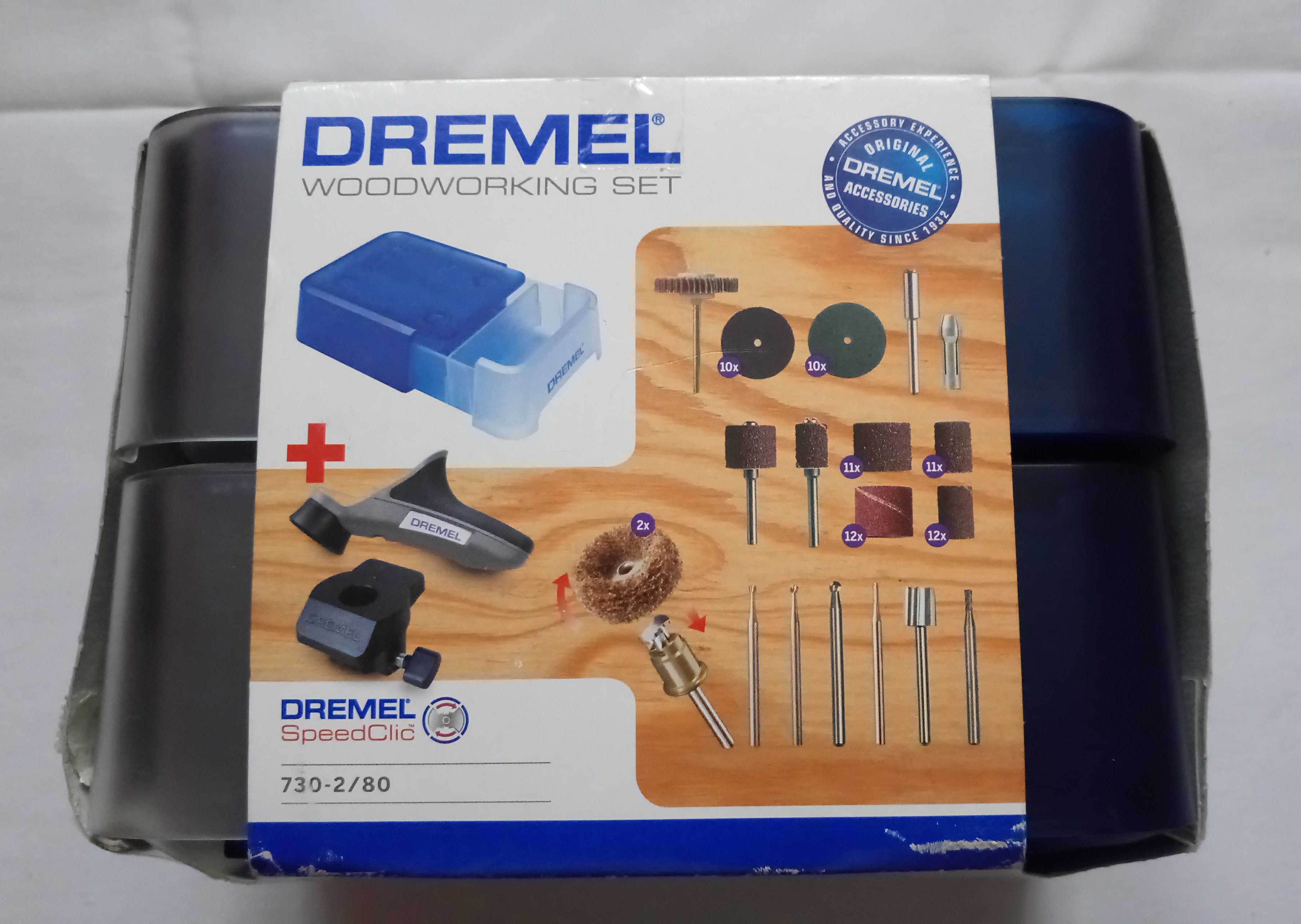 Zestaw osprzętu Dremel Mas do prac w drewnie