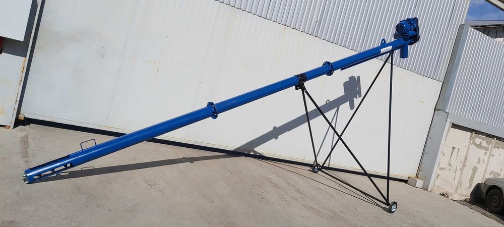 Шнек с подборщиком зернаØ159*10м*380В, винтовой конвейер, погрузчик