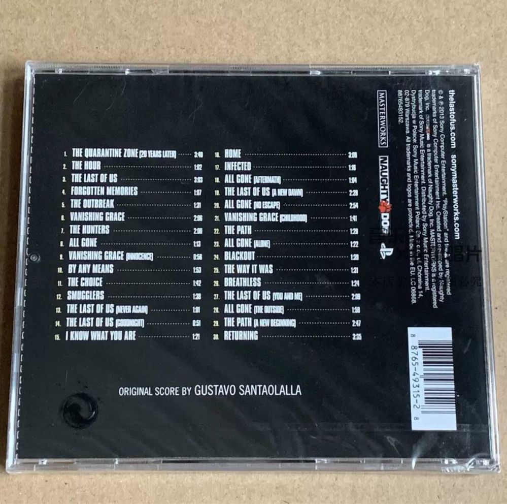 CD диск із піснями The Last Us Part l. CD disk TLOU 1 music playlist