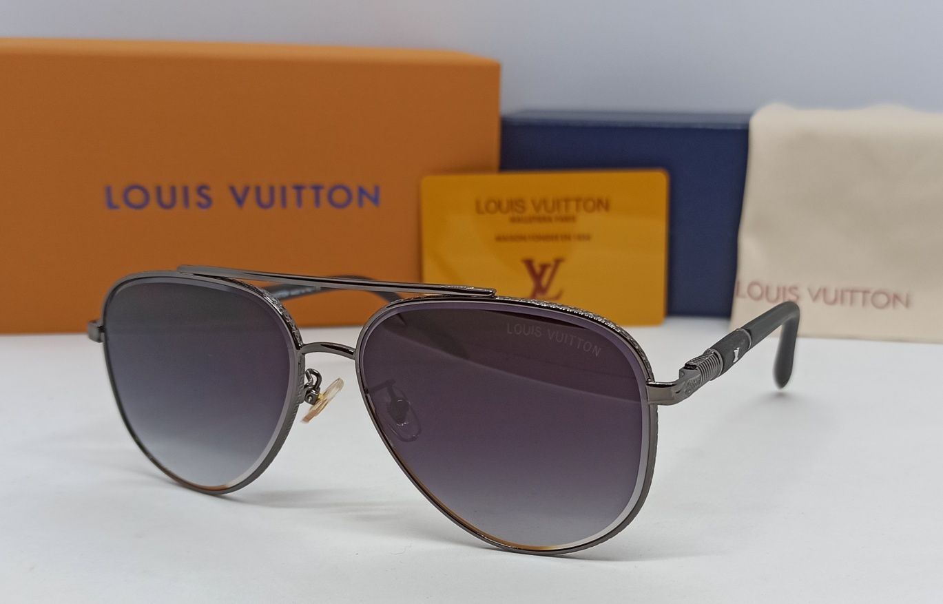 Louis Vuitton очки мужские капли серые оправа  серая серебр на флексах