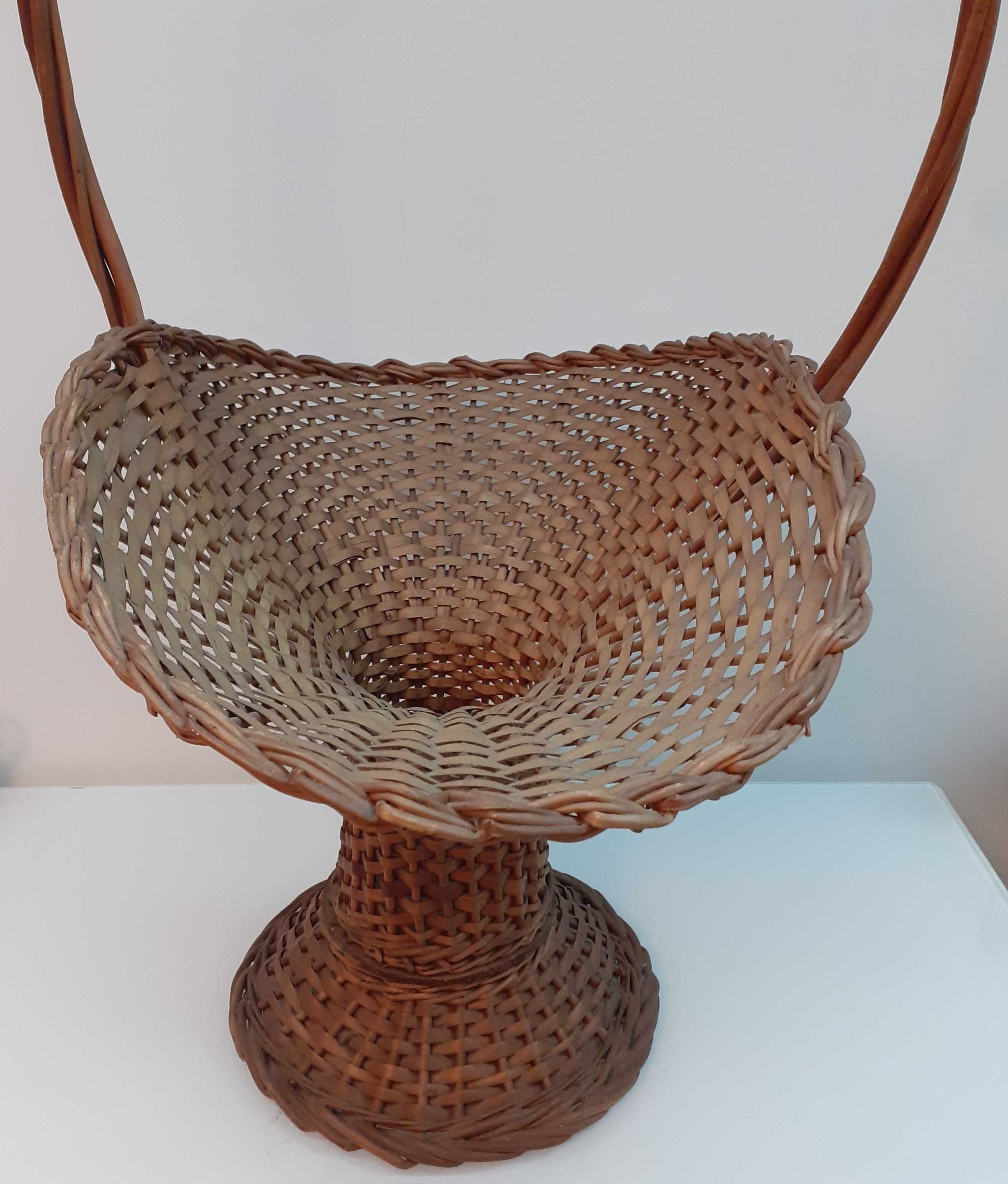 Cesta de Vime para Arranjos Florais
