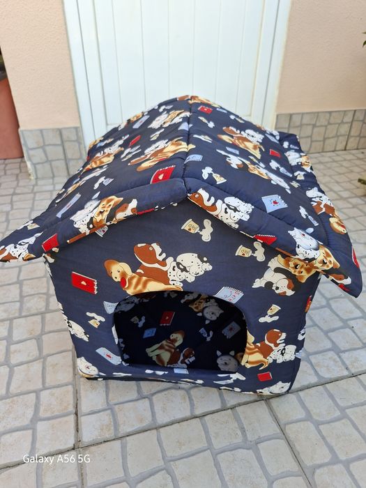 Casota em tecido para gato ou cão de pequeno porte