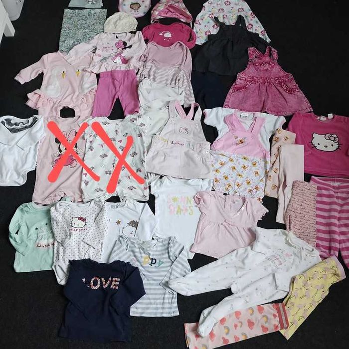 Zestaw H&M ubranek dla dziewczynki rozm. 74/80