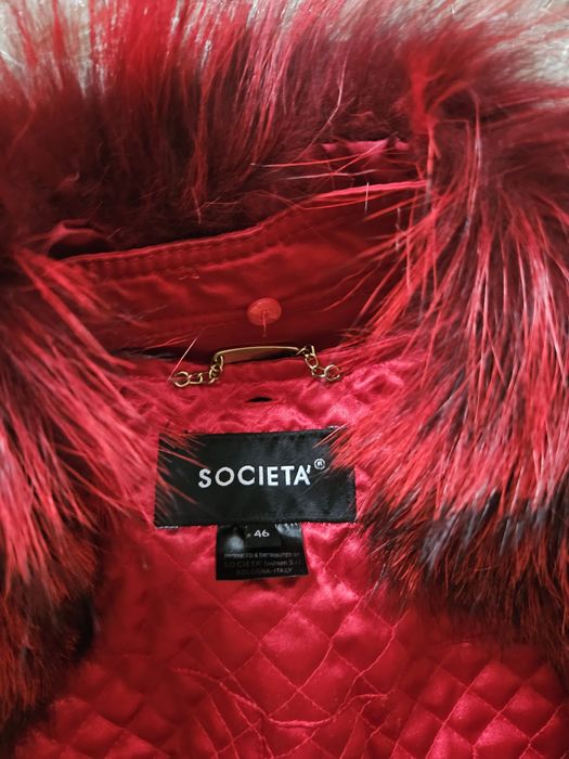 Kurtka ocieplana Societa r. M/L futro jenot