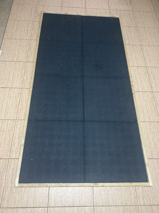 Piso de borracha para ginásio ou treino em casa – 2x1m
