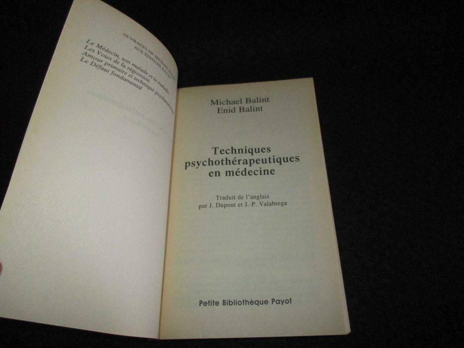 Livros de Michael Balint Payot
