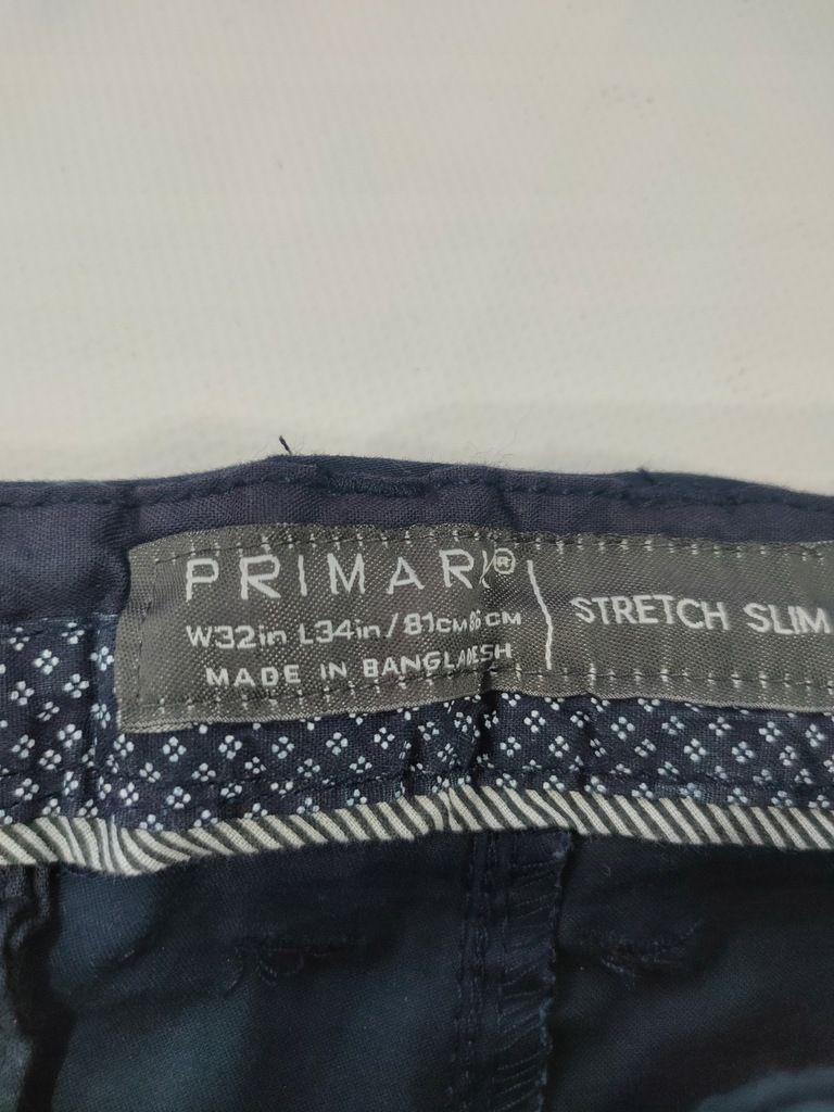 Denim co Spodnie granatowe męskie Bawełna r. W32 L34